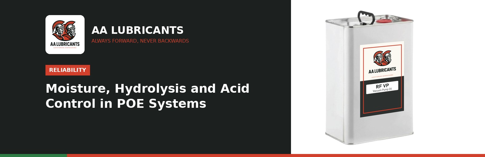 Moisture, Hydrolysis and Acid Control in POE Systems